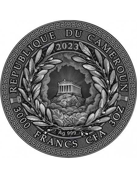 PROMETHEUS The Great Greek Mythology 3 Oz Silver Coin 3000 Francs Cameroon 2023 - Coins & More - Cameroun