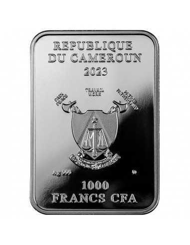 THE STAR Tarot Silver Coin 1000 Francs Cameroon 2023 - Coins & More - Camerun