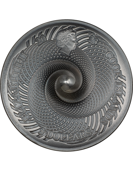 SPINNING 1 Oz Silver Coin 5$ Cook Islands 2023 - Coins & More - Isole Cook