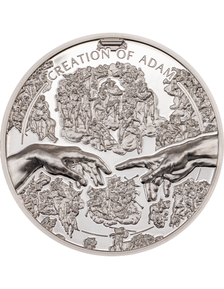 CREATION OF ADAM X Ray 1 Oz Silver Coin 5$ Cook Islands 2023 - Coins & More - Cookinseln