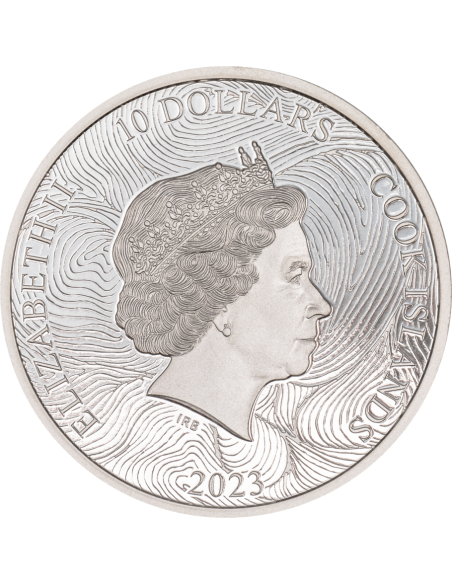 WAVE Silverland 2 Oz Silver Coin 10$ Cook Islands 2023 - Coins & More - Cook Islands