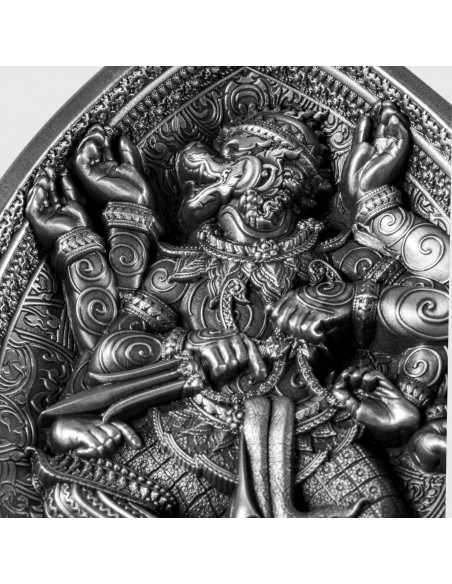 HANUMAN 1 Oz Silver & 6 Oz Copper Coin 5000 Francs Chad 2023 - Coins & More - Cameroon