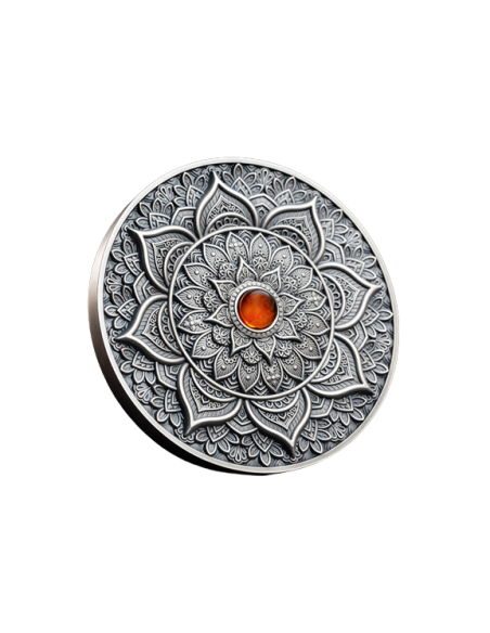 INDIAN Mandala Art 3 Oz Silver Coin 10$ Fiji 2023 - Coins & More - Fiji
