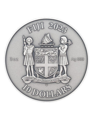 INDIAN Mandala Art 3 Oz Silver Coin 10$ Fiji 2023 - Coins & More - Fiji