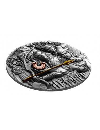 BAPTISM OF FIRE The Witcher 2 Oz Silver Coin 5$ Niue 2023 - Coins & More - Niue