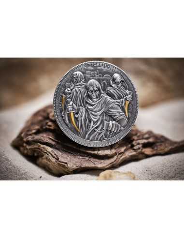 SICARII Assassins Gold Plating 2 Oz Silver Coin 5$ Niue 2022 - Coins & More - Niue