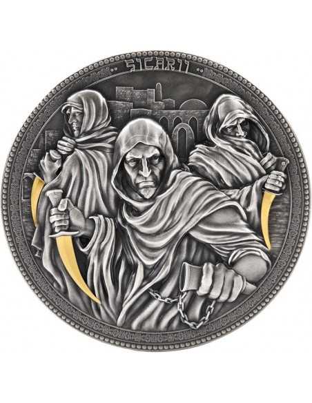 SICARII Assassins Gold Plating 2 Oz Silver Coin 5$ Niue 2022 - Coins & More - Niue