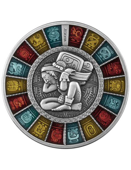 HAAB CALENDAR 2 Oz Silver Coin 2$ Niue 2023 - Coins & More - Niue