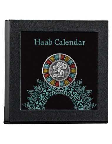 HAAB CALENDAR 2 Oz Silver Coin 2$ Niue 2023 - Coins & More - Niue