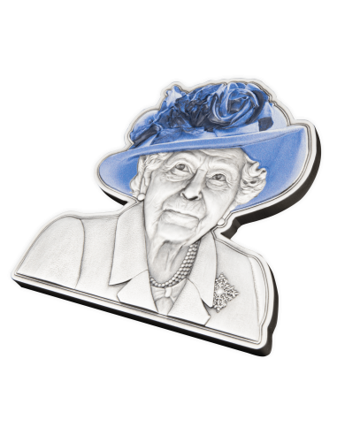 IN MEMORIAM OF QUEEN ELIZABETH II Happy Birthday Shaped 5 Oz Silver Coin 5$ Barbados 2022 - Coins & More - Barbade