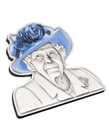 IN MEMORIAM OF QUEEN ELIZABETH II Happy Birthday Shaped 5 Oz Silver Coin 5$ Barbados 2022 - Coins & More - Barbade