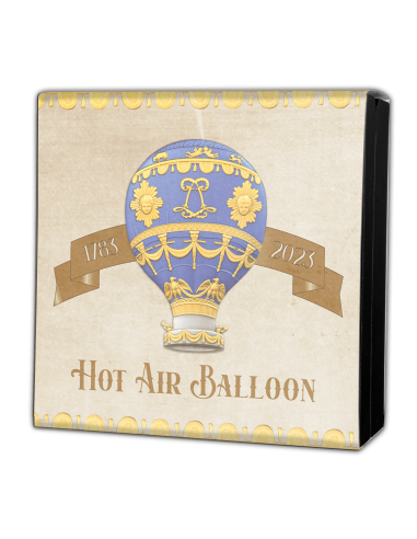 HOT AIR BALLOON 2 Oz Silver Coin 25 Francs Burundi 2023 - Coins & More - Burundi