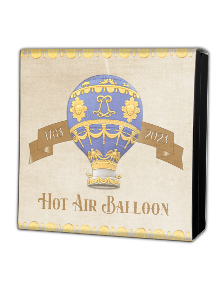 HOT AIR BALLOON 2 Oz Silver Coin 25 Francs Burundi 2023 - Coins & More - Burundi