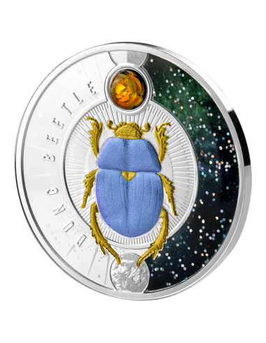 DUNG BEETLE Silver coin 1$ Niue 2022 - Coins & More - Niue