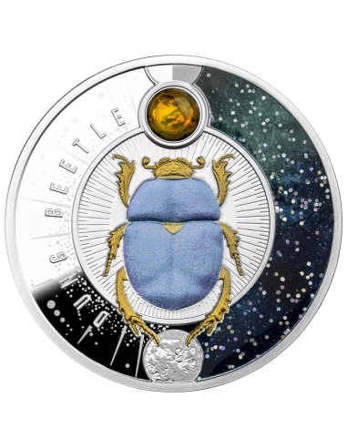 DUNG BEETLE Silver coin 1$ Niue 2022 - Coins & More - Niue