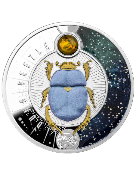 DUNG BEETLE Silver coin 1$ Niue 2022 - Coins & More - Niue