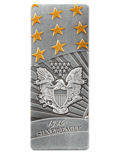 AMERICAN EAGLE Set 4x1 Oz Silver Coins 5$ Barbados 2023 - Coins & More - Barbade