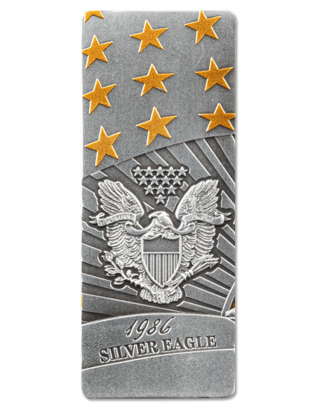 AMERICAN EAGLE Set 4x1 Oz Silver Coins 5$ Barbados 2023 - Coins & More - Barbade