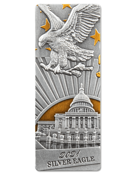 AMERICAN EAGLE Set 4x1 Oz Silver Coins 5$ Barbados 2023 - Coins & More - Barbade