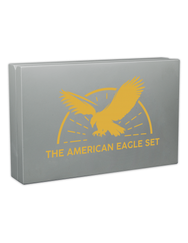 AMERICAN EAGLE Set 4x1 Oz Silver Coins 5$ Barbados 2023 - Coins & More - Barbade
