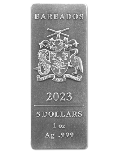 AMERICAN EAGLE Set 4x1 Oz Silver Coins 5$ Barbados 2023 - Coins & More - Barbade