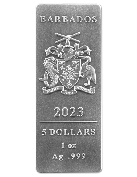 AMERICAN EAGLE Set 4x1 Oz Silver Coins 5$ Barbados 2023 - Coins & More - Barbade