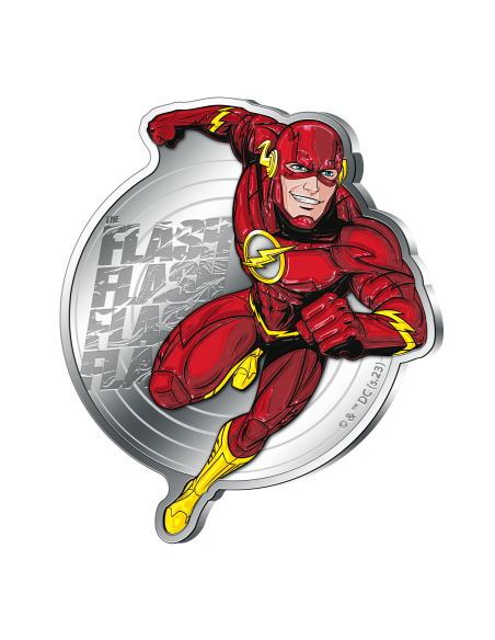 FLASH DC Comics 5 Oz Silver Coin 5$ Barbados 2023 - Coins & More - Barbade