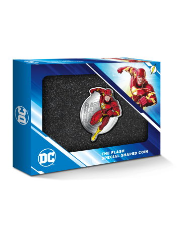 FLASH DC Comics 5 Oz Silver Coin 5$ Barbados 2023 - Coins & More - Barbade