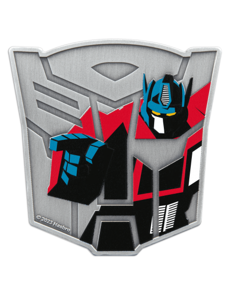 OPTIMUS PRIME Transformer Shaped 1 Oz Silver Coin 5$ Samoa 2023 - Coins & More - Samoa