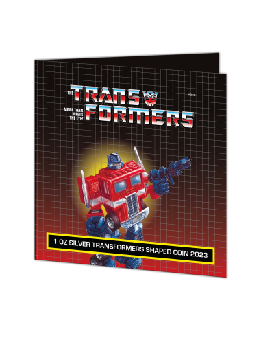 OPTIMUS PRIME Transformer Shaped 1 Oz Silver Coin 5$ Samoa 2023 - Coins & More - Samoa