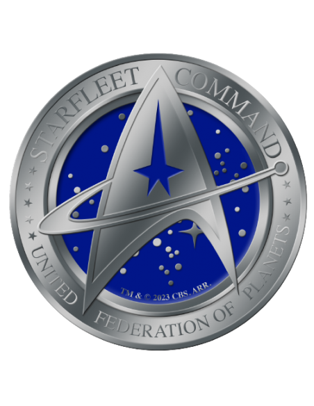 STARFLEET COMMAND Star Trek 1 Oz Silver Coin 5$ Samoa 2023