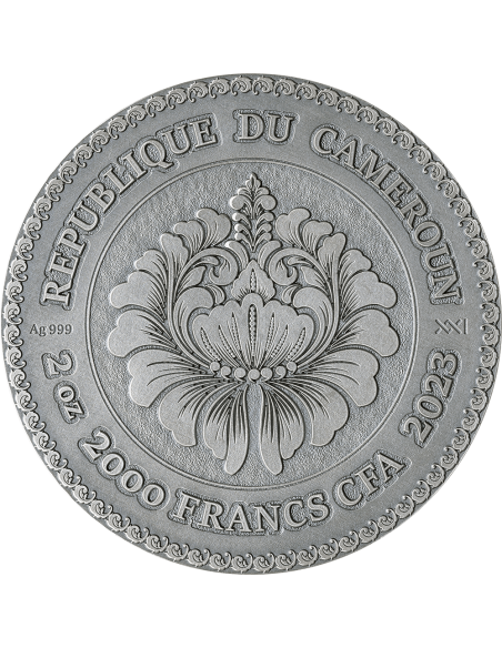 THE GOLDEN TOUCH 2 Oz Silver Coin 2000 Francs CFA Cameroon 2023 - Coins & More - Cameroun