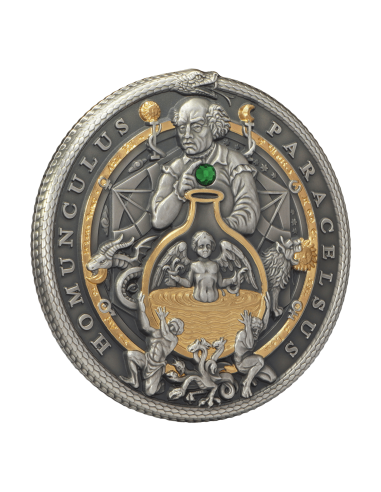 HOMUNCULUS PARACELSUS Alchemist 2 Oz Silver Coin 5$ Niue 2023 - Coins & More - Niue
