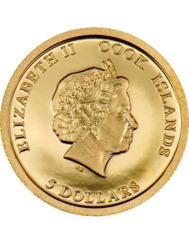 PIECE OF MIND Iron Maiden Gold Coin 5$ Cook Islands 2023
