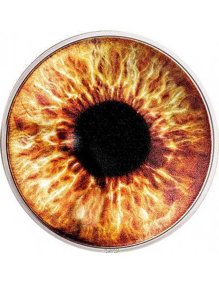HAZEL BROWN Coloreyezed Eye 1 Oz Silver Coin 5$ Palau 2023 - Coins & More - Palau