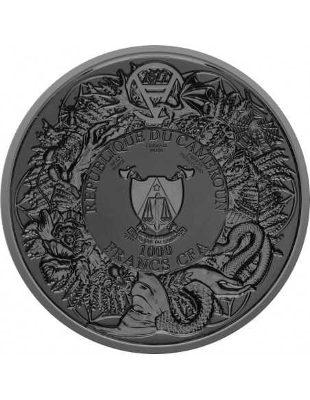 BURNING RUSALKA Slavic Bestiary 2 Oz Silver Coin 1000 Francs Cameroon 2023 - Coins & More - Cameroun