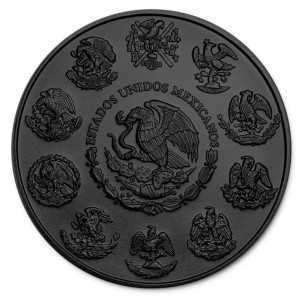 Mexico 1 oz Libertad " Day Of The Dead " Silver Ruthenium Plated Colorized Coin - Coins & More - Home 2