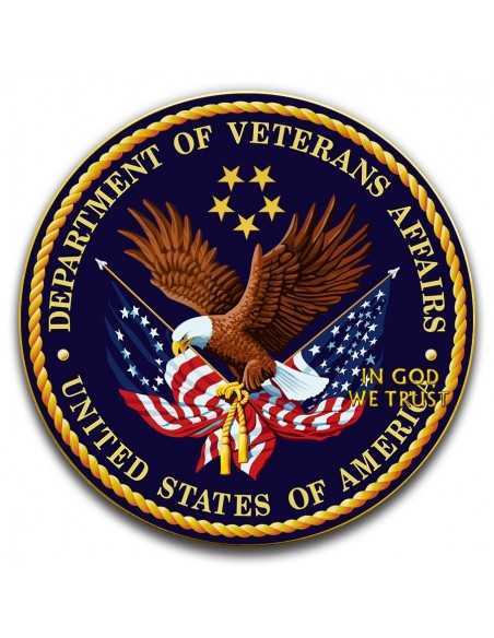 Veterans Affairs American Silver Eagle 2019 1oz $1 Dollar Colorized Gilded Coin - Coins & More - Usa