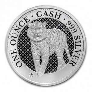 THE TIGER Wildlife St. Helena 1oz silver coin £1 Pound 2019