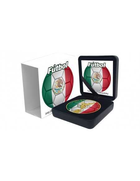 FÚTBOL - 1 Oz Silver & Gold plated libertad coin Mexico 2019 - Coins & More - Mexico