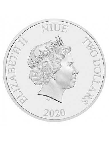 HOGWARTS EXPRESS Harry Potter 1 Oz Silver Coin 2$ Niue 2020 - Coins & More - Niue