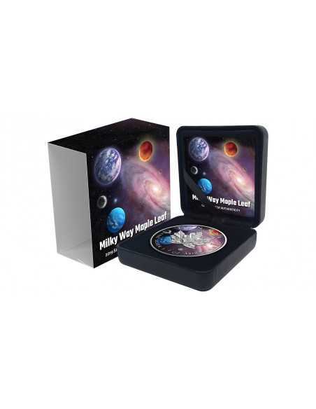VOIX LACTÉE - MAPLE LEAF 1 Oz Silver coin 5$ Dollars Canada 2019 - Coins & More - Canada