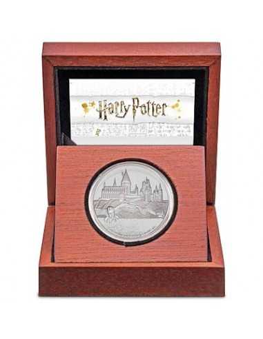 LE CHATEAU DE POUDLARD Harry Potter 1 Oz Silver Coin 2$ Niue 2020 - Coins & More - Niue