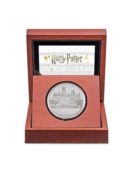 LE CHATEAU DE POUDLARD Harry Potter 1 Oz Silver Coin 2$ Niue 2020 - Coins & More - Niue