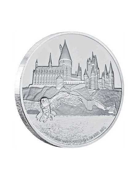 LE CHATEAU DE POUDLARD Harry Potter 1 Oz Silver Coin 2$ Niue 2020 - Coins & More - Niue