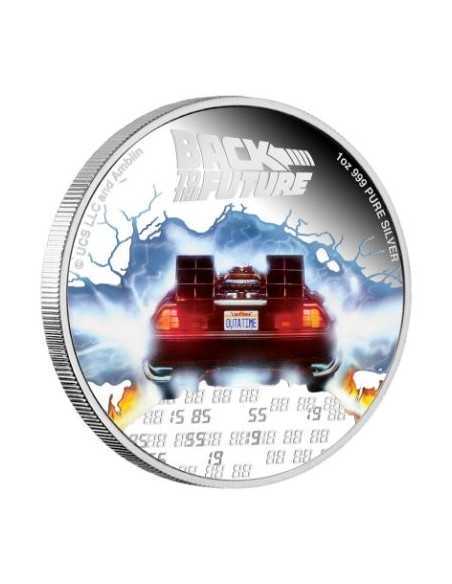 RETOUR VERS LE FUTUR 35ième Anniversaire 1 Oz Silver Coin 2$ Niue 2020 - Coins & More - Niue