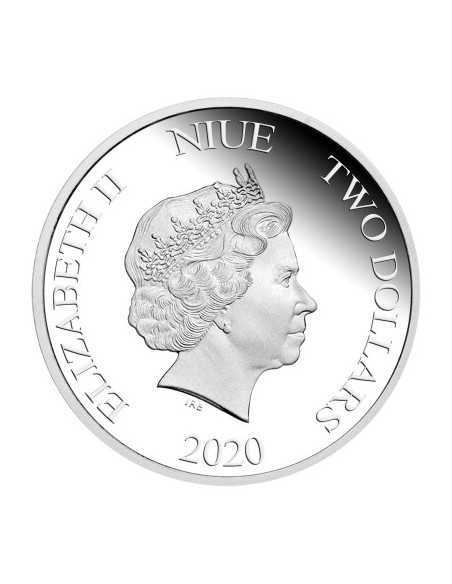 RETOUR VERS LE FUTUR 35ième Anniversaire 1 Oz Silver Coin 2$ Niue 2020 - Coins & More - Niue