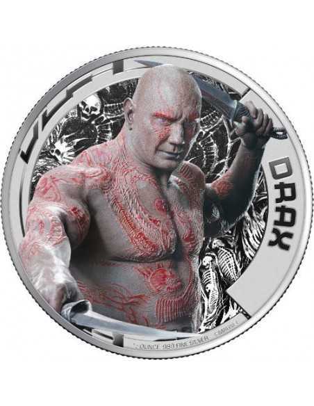 GUARDIANS OF THE GALAXY MARVEL 5x 1/2 Oz Silver Coin Set 2$ Cook Islands 2017 - Coins & More - Isole Cook