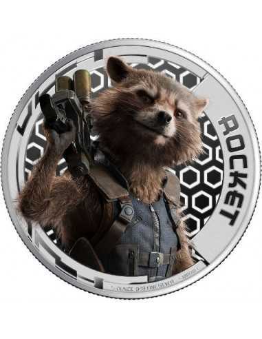 GUARDIANS OF THE GALAXY MARVEL 5x 1/2 Oz Silver Coin Set 2$ Cook Islands 2017 - Coins & More - Isole Cook