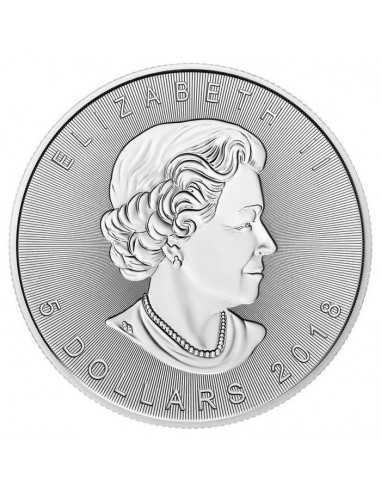 GREEN MAPLE LEAF 1 Oz Silver 5$ Dollars coin Canada 2018